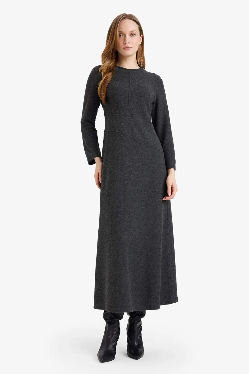 ديفاكتو Regular Fit Thessaloniki Fabric Dress