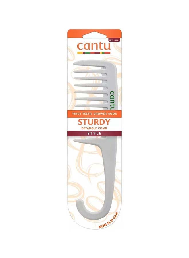 Cantu Sturdy Detangle Comb White - Image 1