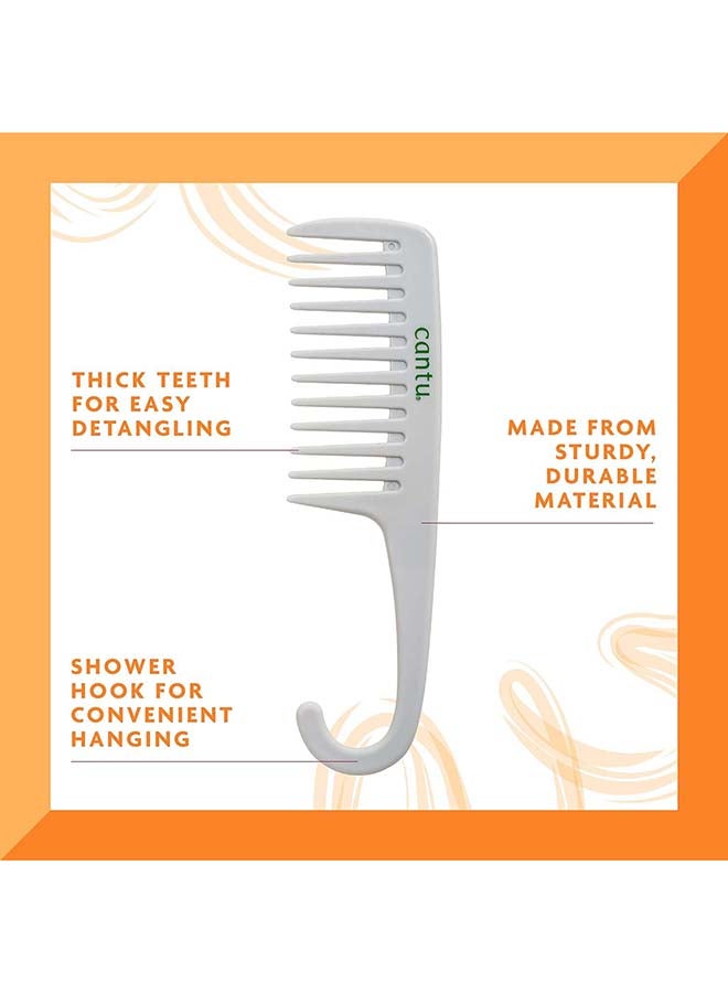 Cantu Sturdy Detangle Comb White - Image 4