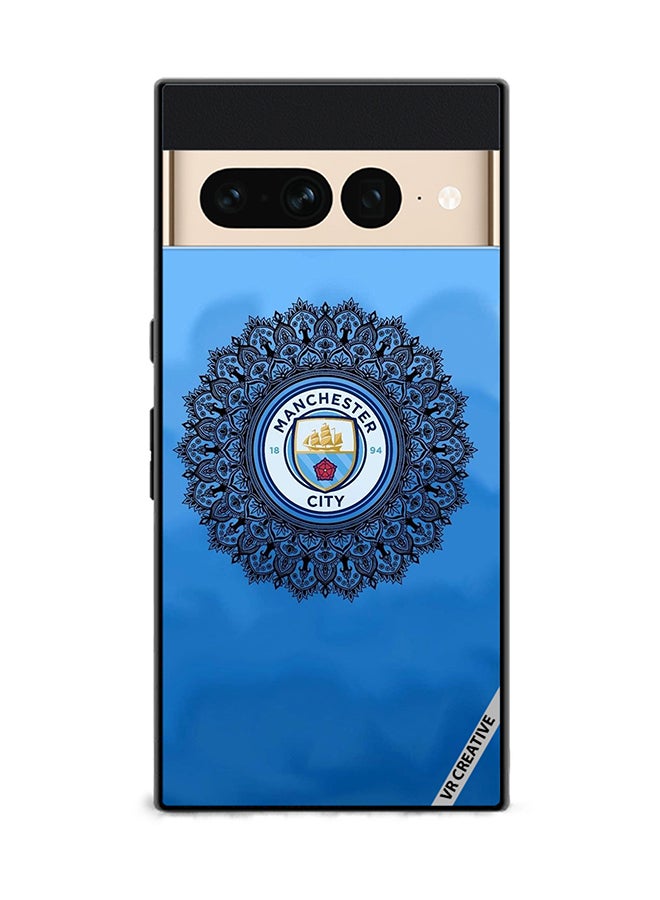 VR CREATIVE Protective Case Cover For Google Pixel 7 Pro Man City Design Multicolour