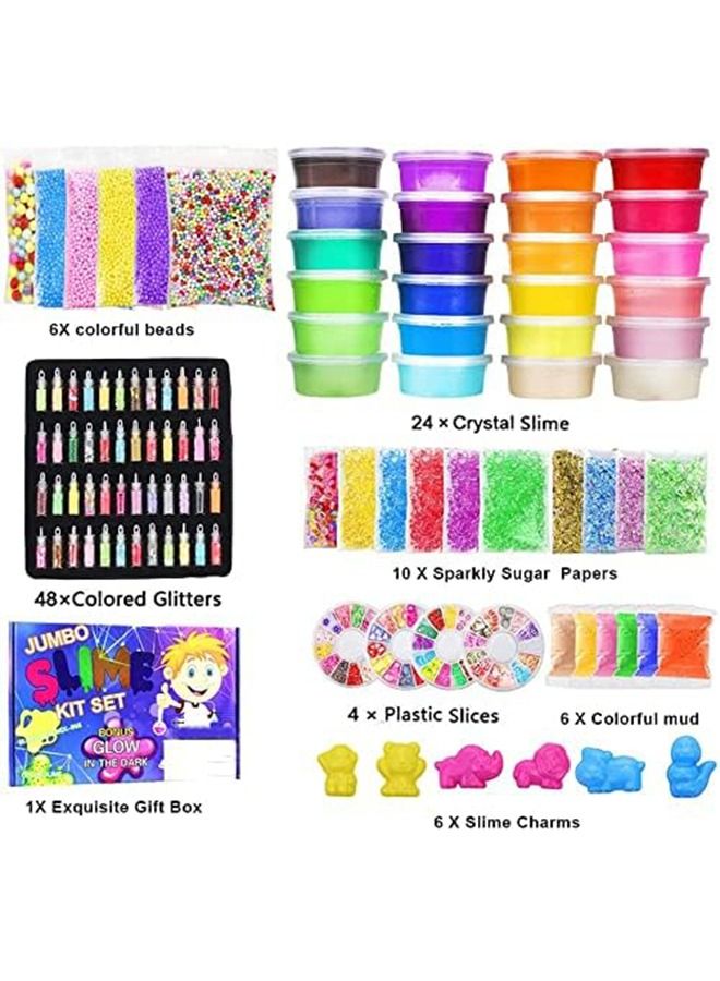 Beauenty 24-Pieces Super Soft Sludge Slime Kit Stress Relief Toys - Image 4
