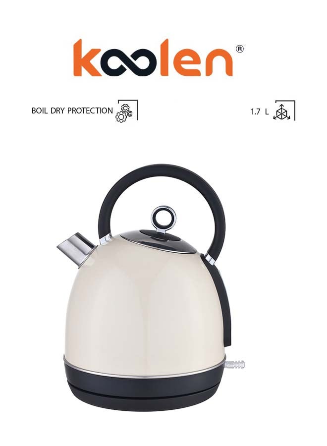 KOOLEN Electric Kettle Retro 1.7 L 1850 W 800102031 White - Image 1