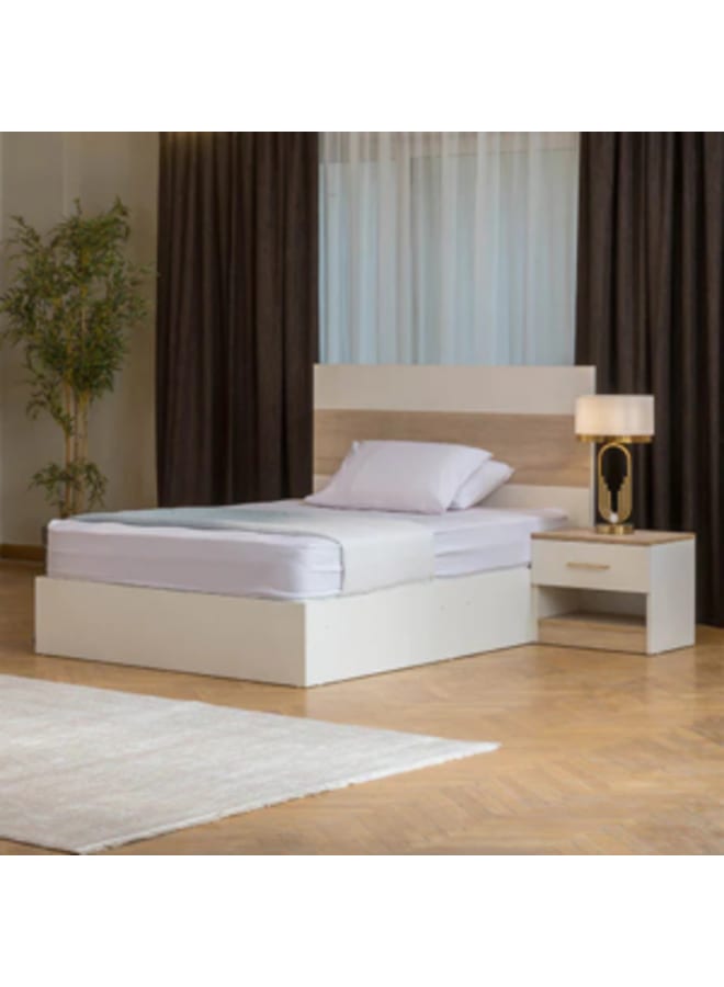 Malazhouse Modern Twin bedroom White X Beige MDF - Image 4