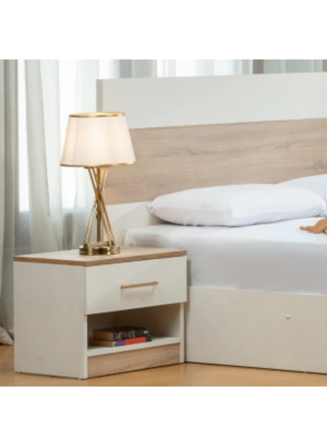 Malazhouse Modern Twin bedroom White X Beige MDF - Image 3