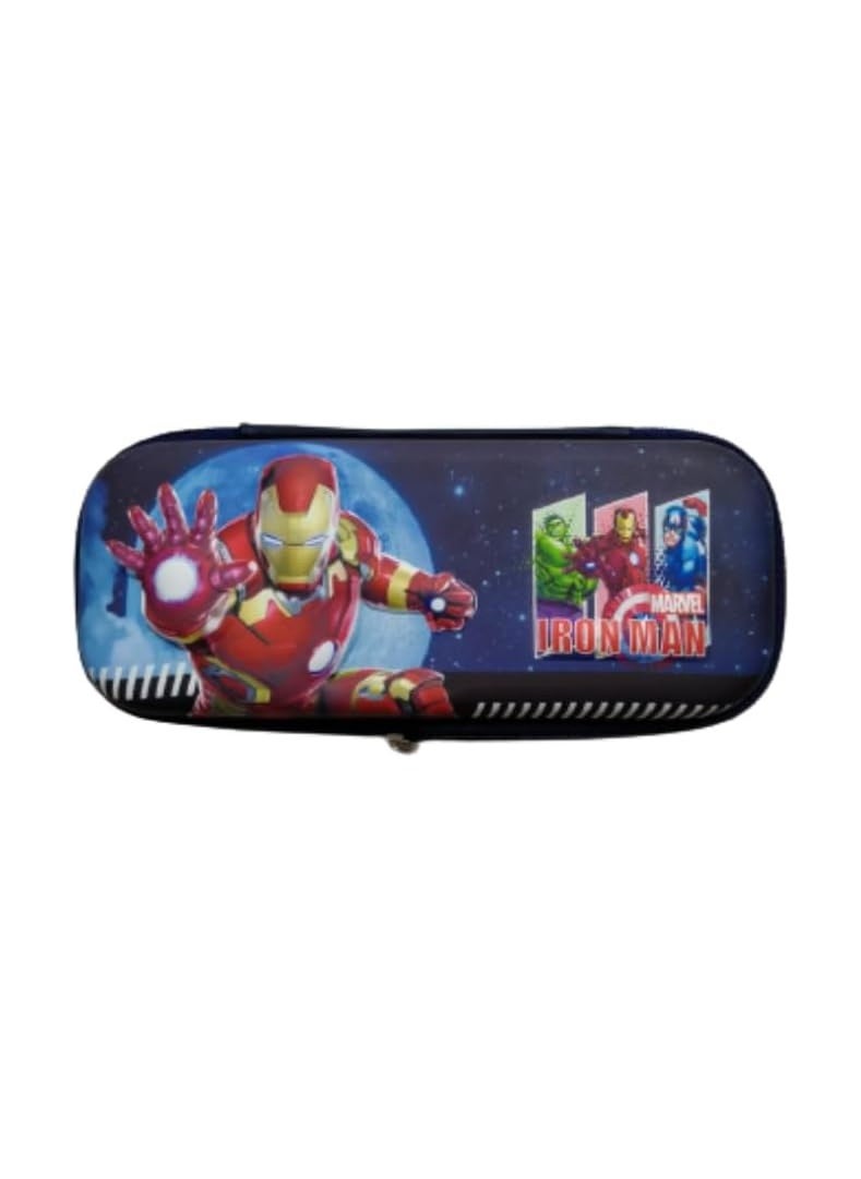 Generic 3D Pencil Case High Quality 3D Pencil Cases and Bags for Boys and Girls, Embrace Adventure with Vibrant Colors in High Quality (Superheroes) (Hero Red (Navy))  - Image 1