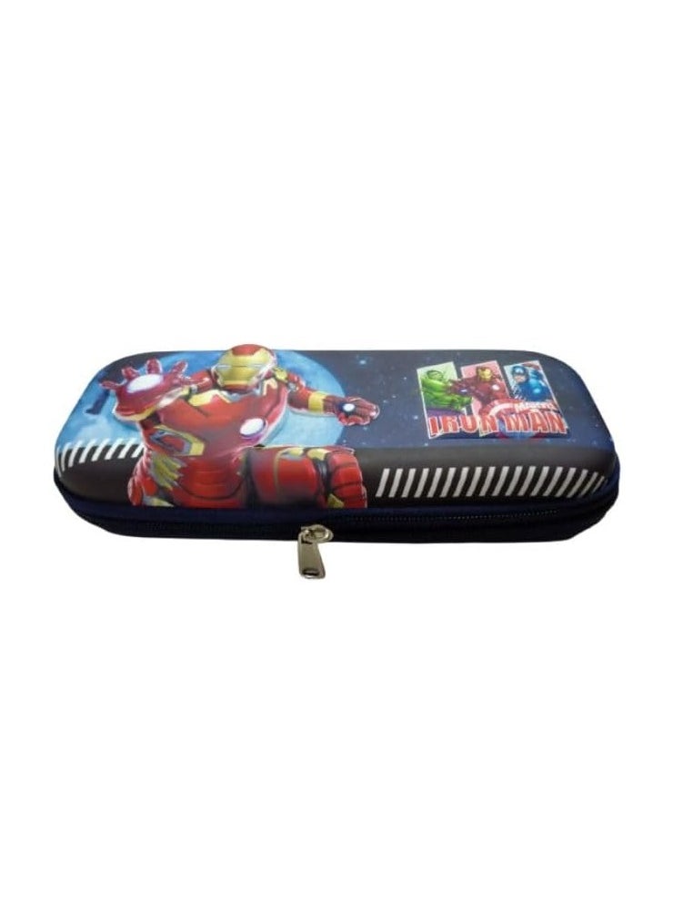 Generic 3D Pencil Case High Quality 3D Pencil Cases and Bags for Boys and Girls, Embrace Adventure with Vibrant Colors in High Quality (Superheroes) (Hero Red (Navy))  - Image 2