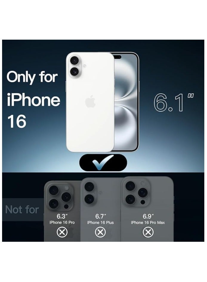 جراب شفاف لهاتف iPhone 16 مصنوع من مادة TPU الناعمة المرنة والمضادة للصدمات وغطاء خلفي شفاف مصمم لهاتف iPhone 16 مقاس 6.1 بوصة - Image 3