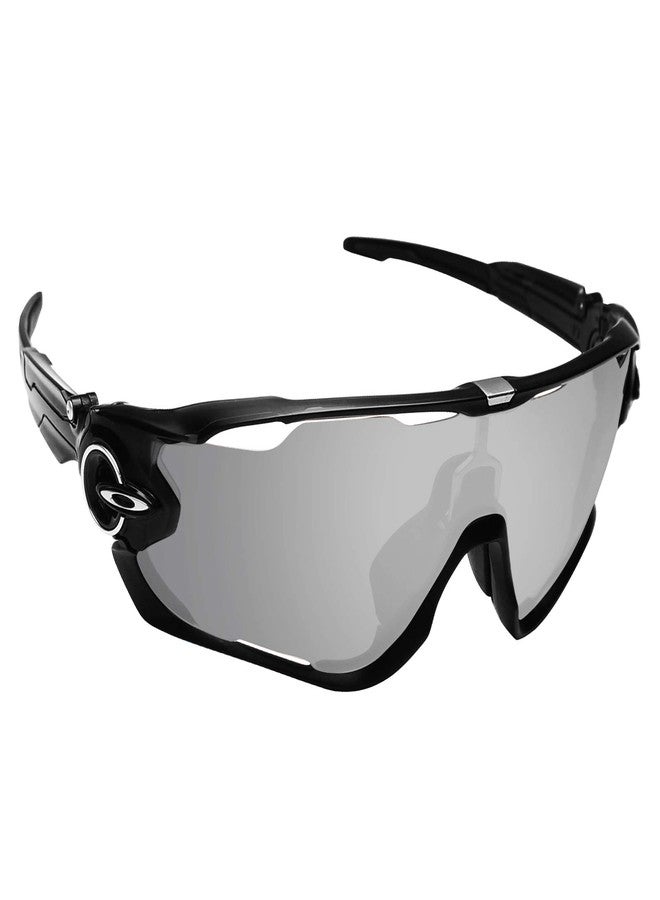 Alphax عدسات بديلة محفورة ومستقطبة محسّنة من التيتانيوم الفضي من Alphax، مناسبة لنظارات Oakley Jaw-breaker OO9290 - Image 3