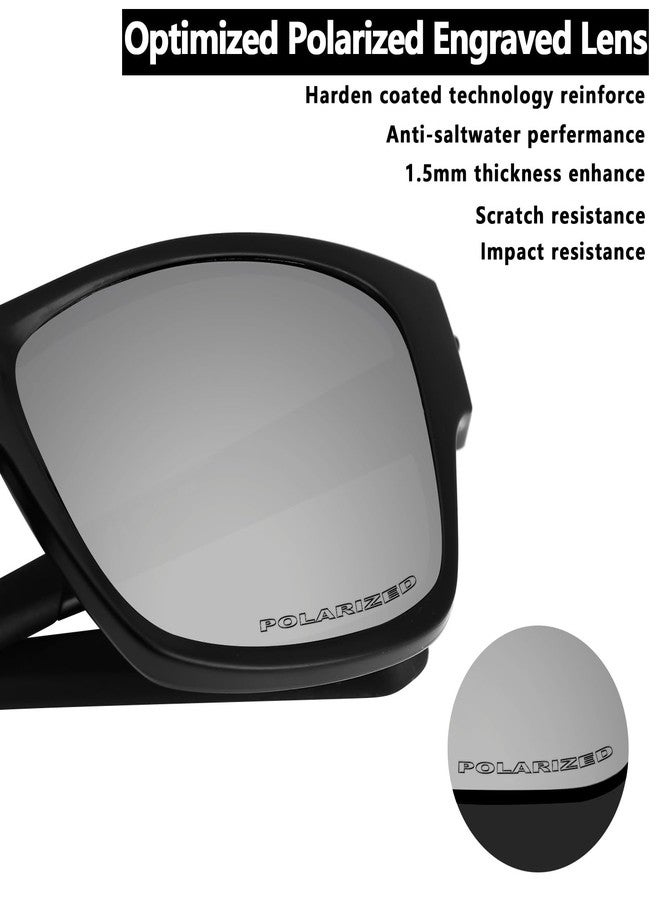 Alphax عدسات بديلة محفورة ومستقطبة محسّنة من التيتانيوم الفضي من Alphax، مناسبة لنظارات Oakley Jaw-breaker OO9290 - Image 4