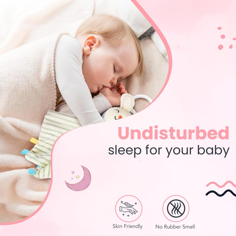 MELVIS Instadry Anti-Piling Fleece Baby Bed Protector, Waterproof Baby Sheet, Extra Absorbent & Quick Dry Sheet for Baby, Small Size 50x70cm, Pack of 2 (Sky Blue & Salmon Rose) - Image 4