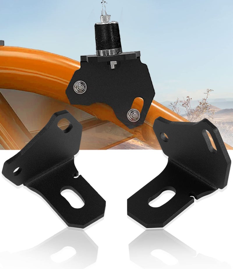 Generic sixcow Adjustable X3 Whip Light Flag Mount - [2 Pack] UTV Rear Pillar Flag Antenna Mounting Brackets for LED Whip Light, Fits for Can Am Maverick X3 & X3 Max Turbo DS RS RR Whip Holder 2017-2024  - Image 1