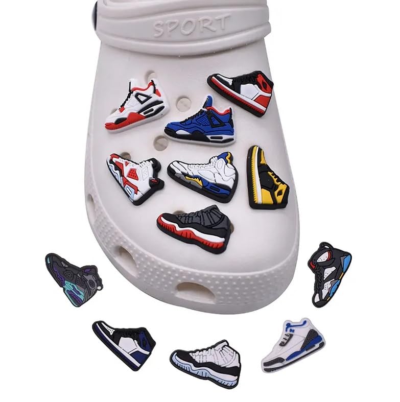 STAR WORK Different Shaped PVC Shoe Charms for Clog Decoration + Shoelace Adapters,Charms for Halloween, Easter, Christmas, Birthday,Party Gifts... - Image 4