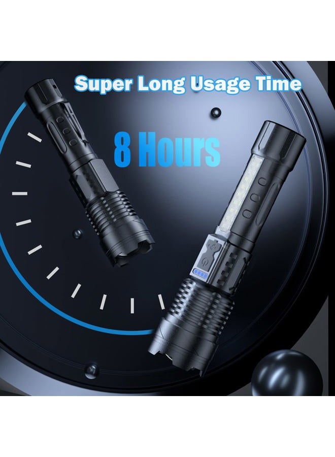 Cinlinso Flashlight High Lumens Rechargeable 2 Pack, 990000 Lumen Super Bright Led Flashlights with 7 Light Modes, IPX6 Waterproof, Powerful Handheld Flash Light for Camping Home Emergencies - Image 3