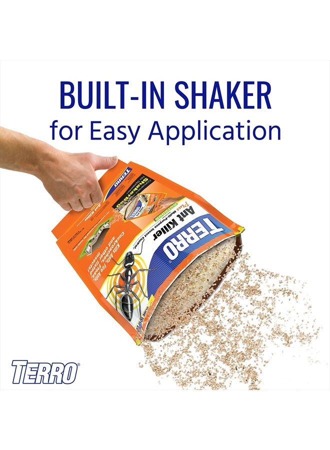TERRO T901-6 Ant Killer Plus للتحكم في الحشرات متعدد الأغراض في الهواء الطلق - يقتل النمل الناري والبراغيث والصراصير والحشرات الزاحفة الأخرى - 3 رطل - Image 2