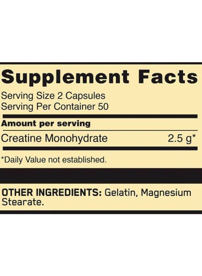 Optimum Nutrition Micronized Creatine 100 Capsules - Image 3