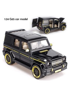 CHE ZHI 1:24 Scale Die-Cast Mercedes-benz G65 Model Die-cast Pull Back Car Zinc Alloy Children's Toy with Real Sound and Lights  - Image 3