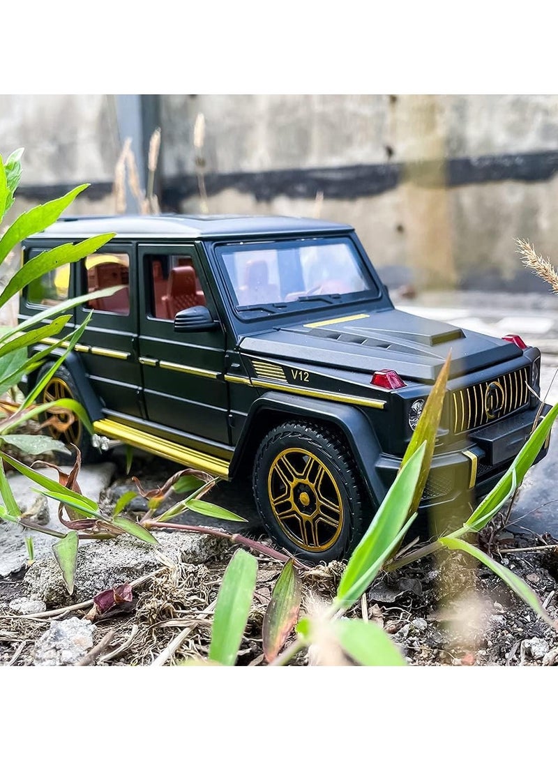 تشي زي مقياس 1:24 لعبة أطفال مصبوبة من سبائك الزنك لسيارة مرسيدس بنز G65 مع صوت وأضواء حقيقية - Image 4