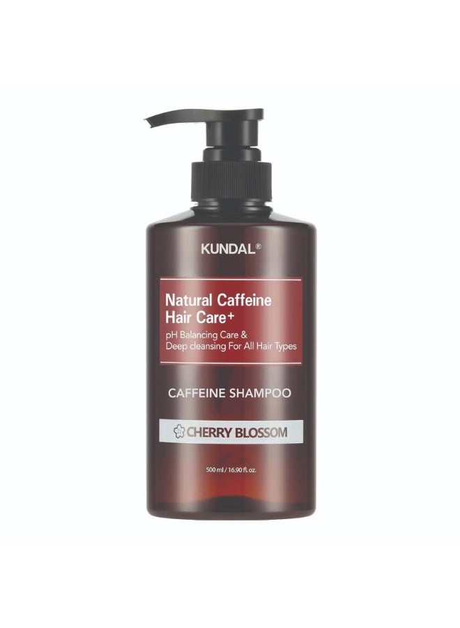 Kundal Caffeine Shampoo - Cherry Blossom 500ml - Image 1