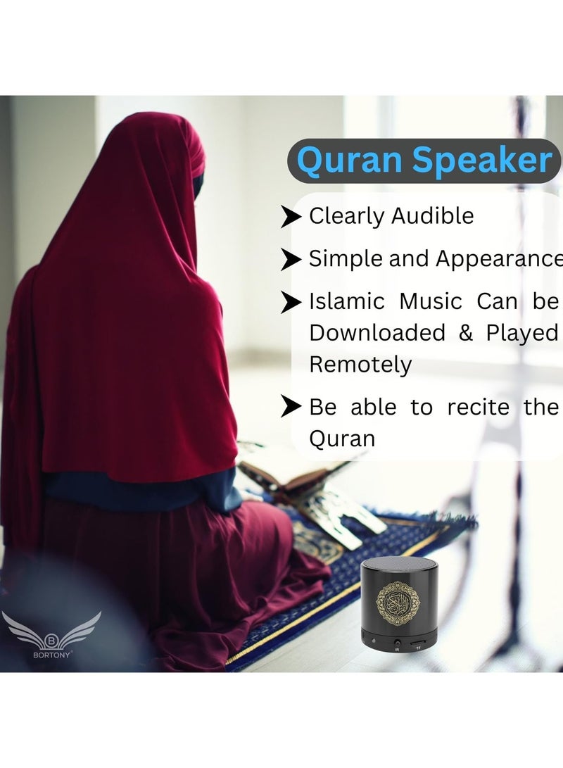 مكبر صوت رقمي محمول للقرآن الكريم، مكبر صوت Anlising للقرآن مع جهاز تحكم عن بعد، مكبر صوت للقرآن الكريم، مشغل MP3، مترجم القرآن الكريم، قابل لإعادة الشحن عبر USB، سعة 8 جيجابايت، أكثر من 18 قارئًا و15 ترجمة متاحة فضي - Image 5