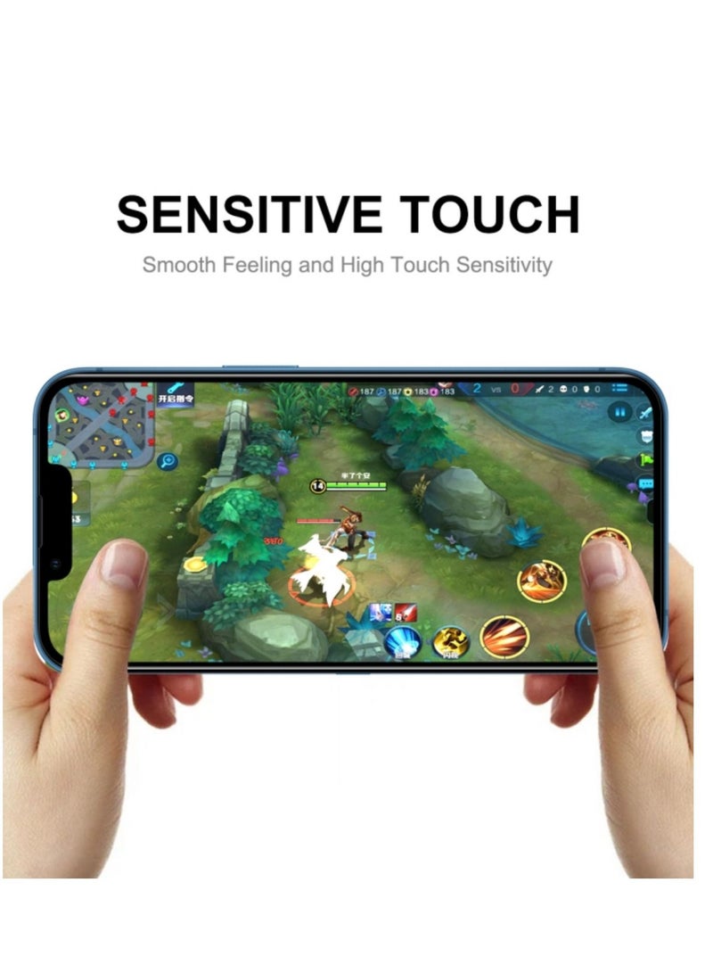 BORTONY Screen Protector Compatible with 14/14 Pro/13/13 Pro 6.1" Tempered Glass 9H Hardness [HD Clear] [Anti-Scratch] [Bubble Free] For Apple iPhone 14/14 Pro/13/13 Pro - Image 4