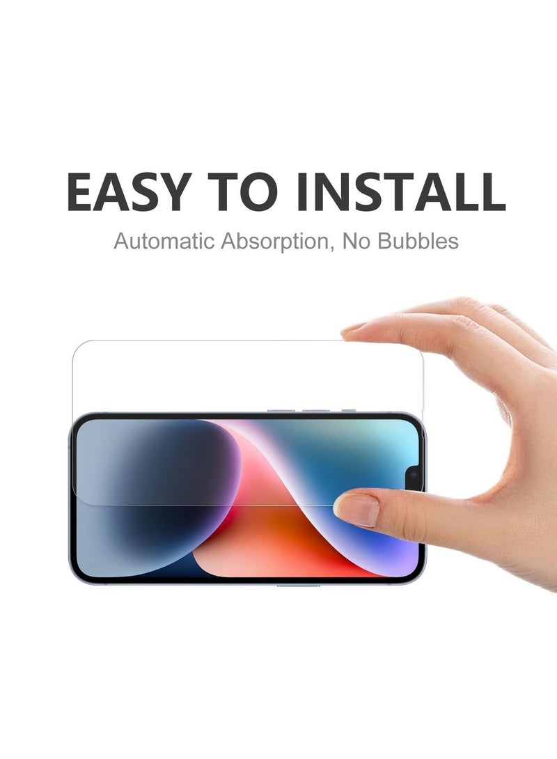 BORTONY Screen Protector Compatible with 14/14 Pro/13/13 Pro 6.1" Tempered Glass 9H Hardness [HD Clear] [Anti-Scratch] [Bubble Free] For Apple iPhone 14/14 Pro/13/13 Pro - Image 2