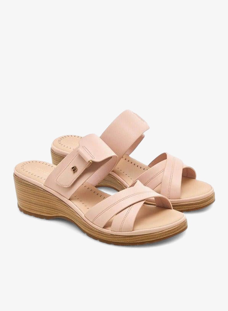 Flora Bella By Shoexpress Cross-Strap Sandals with Wedge Heel - Image 3