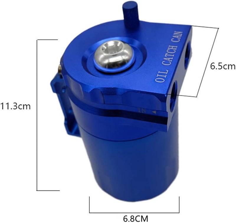Wivplex Baffled Aluminum Oil Catch Can with Air Filter - 300ML - Image 3