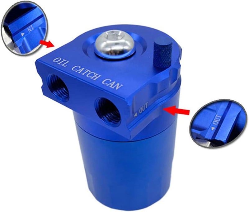 Wivplex Baffled Aluminum Oil Catch Can with Air Filter - 300ML - Image 5