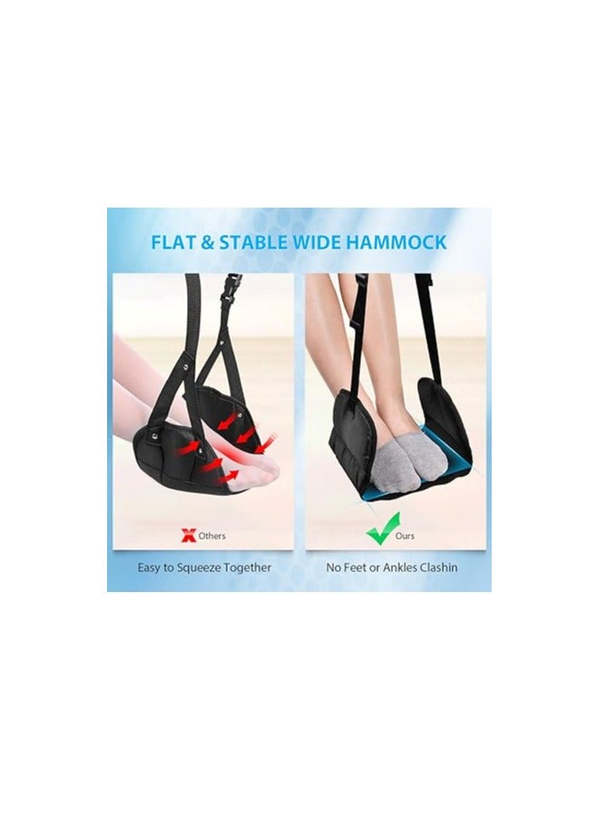 BESKAR BESKAR Airplane Footrest Made with Premium Memory Foam - Airplane Travel Foot Hammock, No Clashing Foot Hammock & Portable Plane Leg Rest, Provides Relaxation and Comfortable for Long Flight  - Image 3