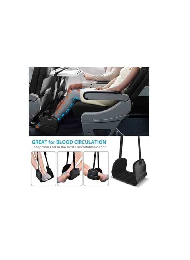 BESKAR BESKAR Airplane Footrest Made with Premium Memory Foam - Airplane Travel Foot Hammock, No Clashing Foot Hammock & Portable Plane Leg Rest, Provides Relaxation and Comfortable for Long Flight  - Image 4