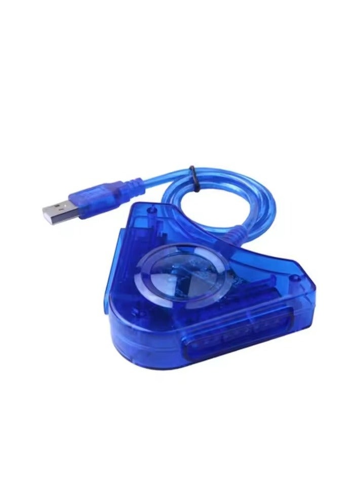 محول USB مزدوج لمنفذي يد تحكم PS2 إلى PS3/PC - متوافق مع لوحات الألعاب وأقراص الألعاب - Image 3