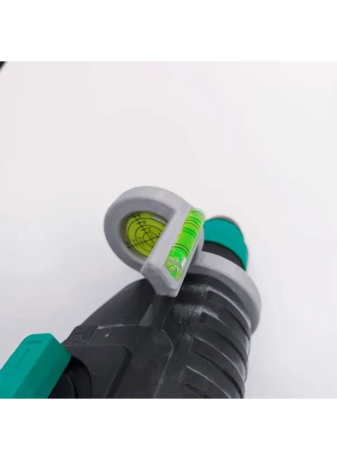 White Self Calibrating Level Tool With Plumb Bob Horizontal Vertical Ergonomic DIY - Image 3