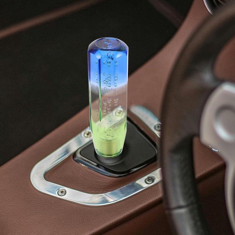 Hemobllo Manual Stick Shift Knob 150cm Octagonal Gear Shifter Head for Car Transmission with Blue White Green Color, Universal Weighted Gear Handle for Automotive Interior Accessories - Image 5