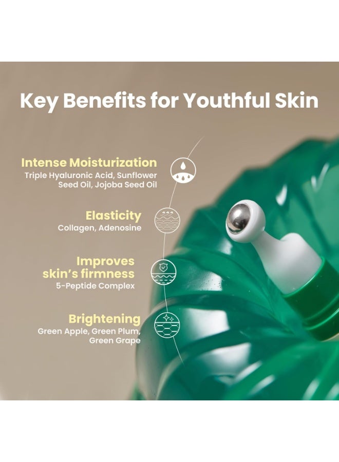 AXIS-Y Vegan Collagen Eye Serum – Intensive 5-Peptide & Triple Hyaluronic Acid Anti-Aging Treatment, 100% Original Authentic, 10ml Applicator - Image 4