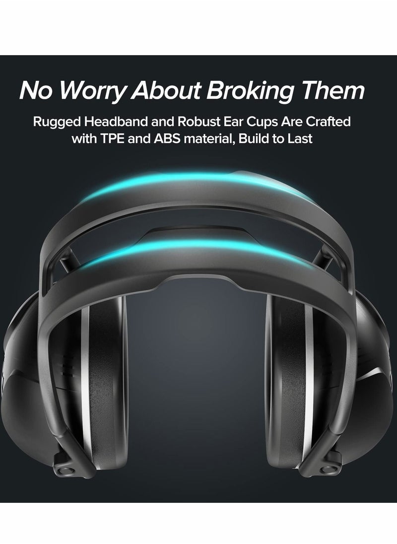 SYOSI - Ear for Noise Reduction SNR 31dB High Adult Noise Cancelling Headphones Adjustable Hearing Protection Ear for Football Game Air Shows - Image 1