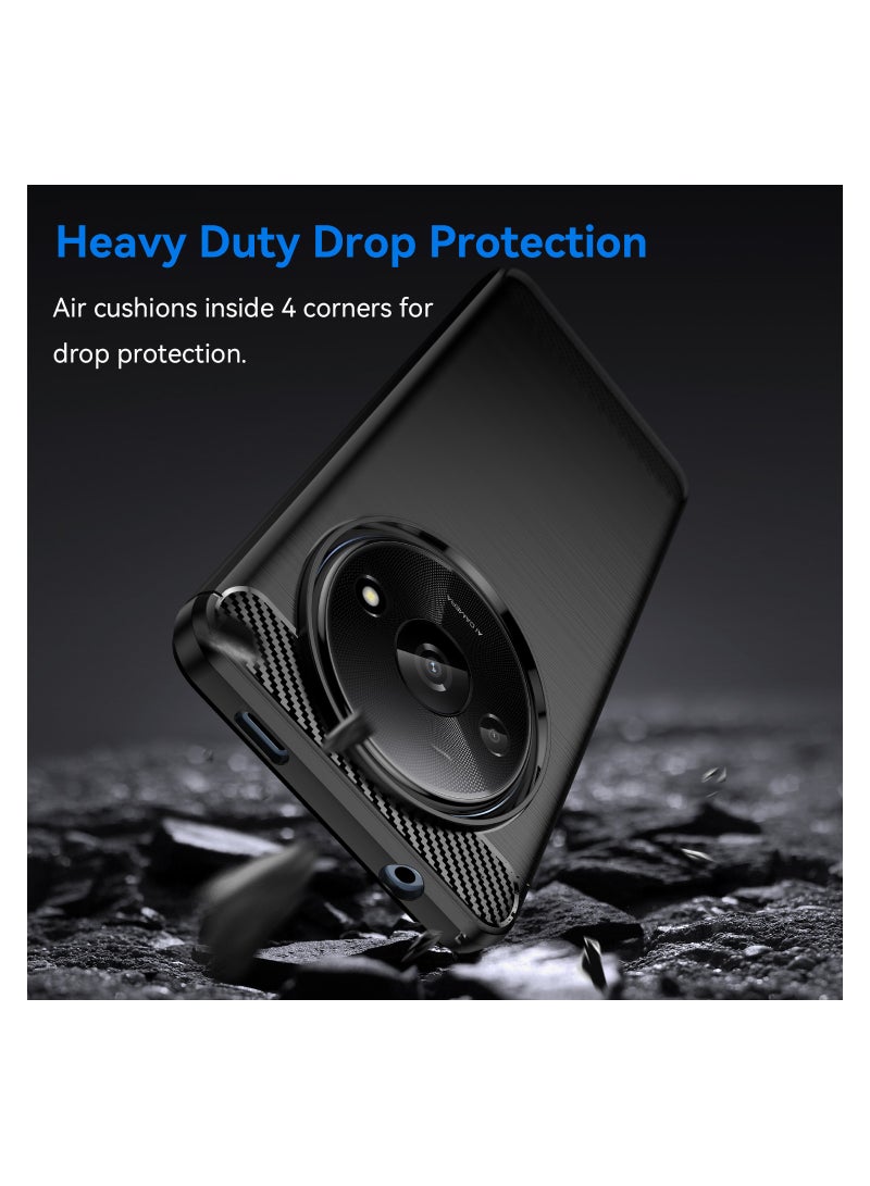 Fankalo حافظة هاتف لهاتف Xiaomi Redmi A3/ Xiaomi Poco C61 ناعمة من مادة TPU ذات ملمس ناعم ومضادة للانزلاق - Image 3