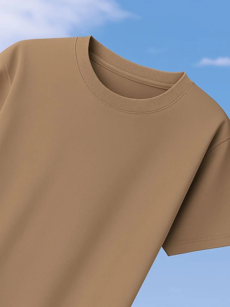 NOBERO Men's Solid Oversized Loose Fit T-Shirt