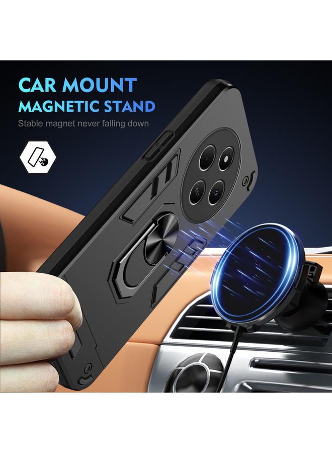 S-TOP Case For Redmi 14C 4G Shockproof Metal Ring Holder Phone Case - Image 2