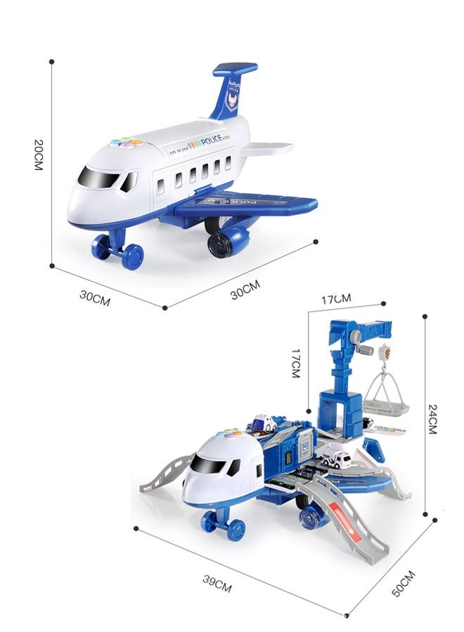 إيزي سو مجموعة مركبات نقل وطائرات بناء كهدية للأطفال، مع 3 شاحنات بناء مصبوبة، و11 علامة طريق - مناسبة للأولاد والبنات من سن 3 و4 و5 و6 سنوات - Image 2