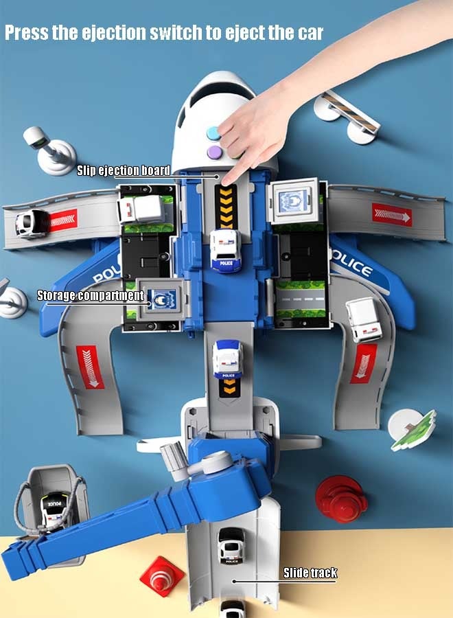 إيزي سو مجموعة مركبات نقل وطائرات بناء كهدية للأطفال، مع 3 شاحنات بناء مصبوبة، و11 علامة طريق - مناسبة للأولاد والبنات من سن 3 و4 و5 و6 سنوات - Image 5