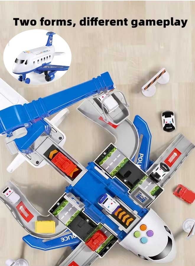 إيزي سو مجموعة مركبات نقل وطائرات بناء كهدية للأطفال، مع 3 شاحنات بناء مصبوبة، و11 علامة طريق - مناسبة للأولاد والبنات من سن 3 و4 و5 و6 سنوات - Image 4