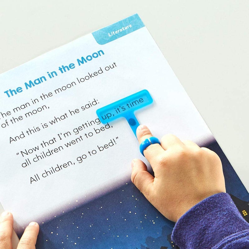 hand2mind hand2mind FingerFocus Highlighter Guided Reading Strips Reading Pointers for Kids Dyslexia Tools for Kids ADHD Tools Special Education School Supplies Teacher Classroom Must Haves 1 Pack  - Image 4