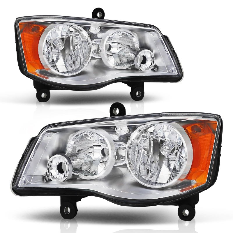 Daume AntiFogging Headlights Fit For 2011 2012 2013 2014 2015 2016 2017 2018 2019 2020 Dodge Grand Caravan 1120 Grand Caravan0816 Chrysler Town Country Headlight Assembly