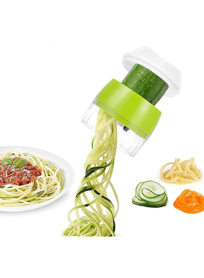 S-TOP Vegetable Spiralizer Handheld, 4 In 1 Vegetable Slicer Vegetable Chopper Zucchini Spiralizer Kitchen Gadgets for Cooking, Zucchini Pasta,Courgette Spaghetti, Sweet Potato,Cucumber Carrot - Image 1