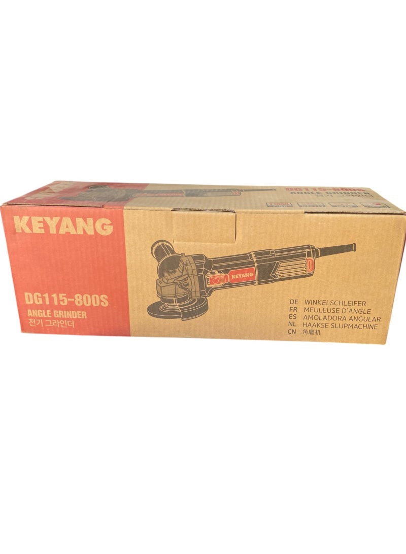 KEYANG 4.5 Inch Angle Grinder 800W Model DG115-800S Black - Image 2