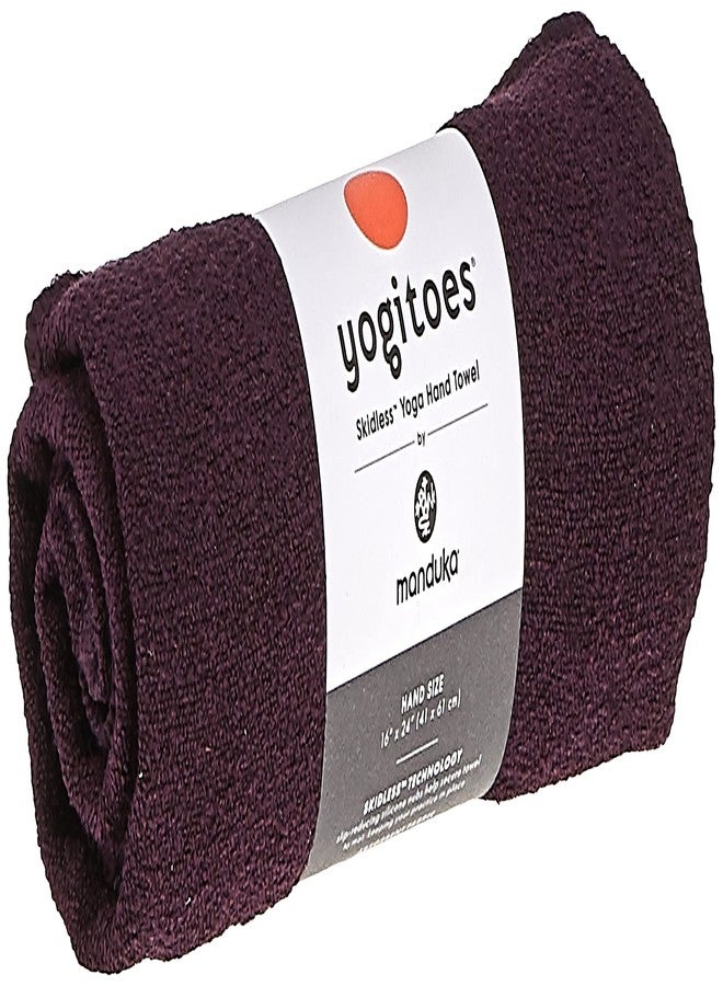 Manduka Yogitoes Yoga Hand Towel - 16" | Moisture Activated Grip | Patented Silicone Nubs | Highly Absorbent, Durable & Easy Care | Compact Size for Hot Yoga, Pilates | 16 x 24 Inches | Indulge - Image 1