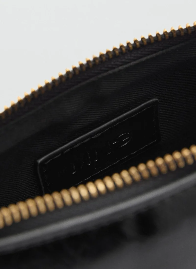 MANGO Casual Double Handle Bag With Chain
