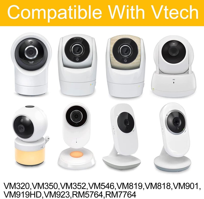 iTODOS Baby Monitor Floor Stand Holder Compatible with Vtech VM901VM919VM819VM924VM776VM818 Baby MonitorKeep Baby Away from TouchingStrong and Heavy Metal MaterialsMore Safety - Image 3