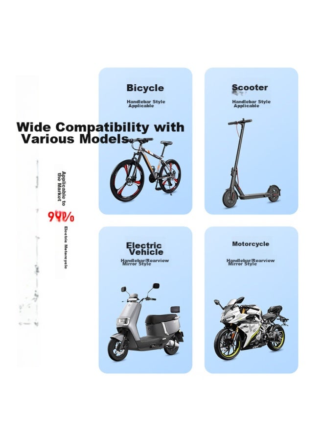 Stiger Electric Bike Phone Holder, Motorcycle Navigation Mount, Bicycle Phone Bracket, Food Delivery Rider, Electric Scooter, Courier, Cycling Equipment - Image 4