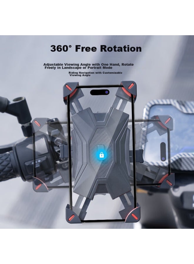 Stiger Electric Bike Phone Holder, Motorcycle Navigation Mount, Bicycle Phone Bracket, Food Delivery Rider, Electric Scooter, Courier, Cycling Equipment - Image 5